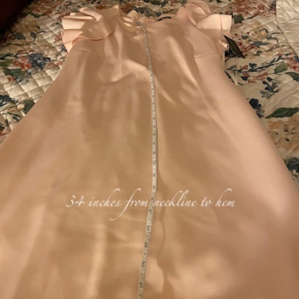 NWT Tommy Hilfiger Ballet Pink Flutter Sleeve Dress - Size 10 - Picture 4 of 6